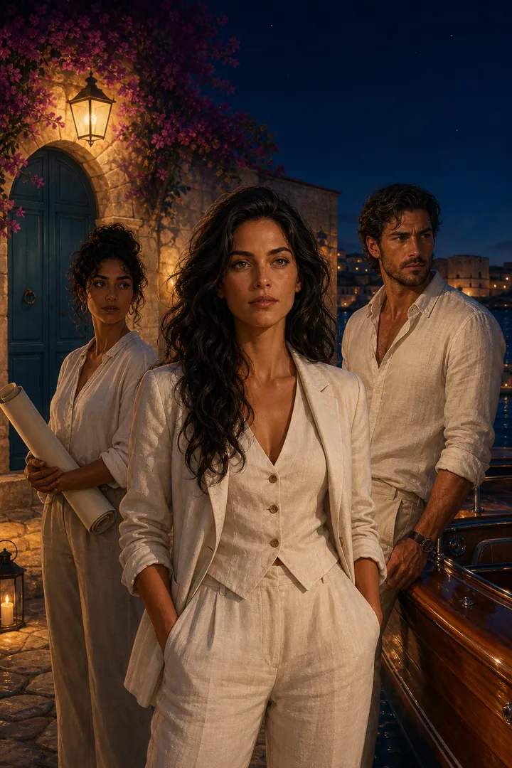 Midnight in Dubrovnik — original story cover with its main characters