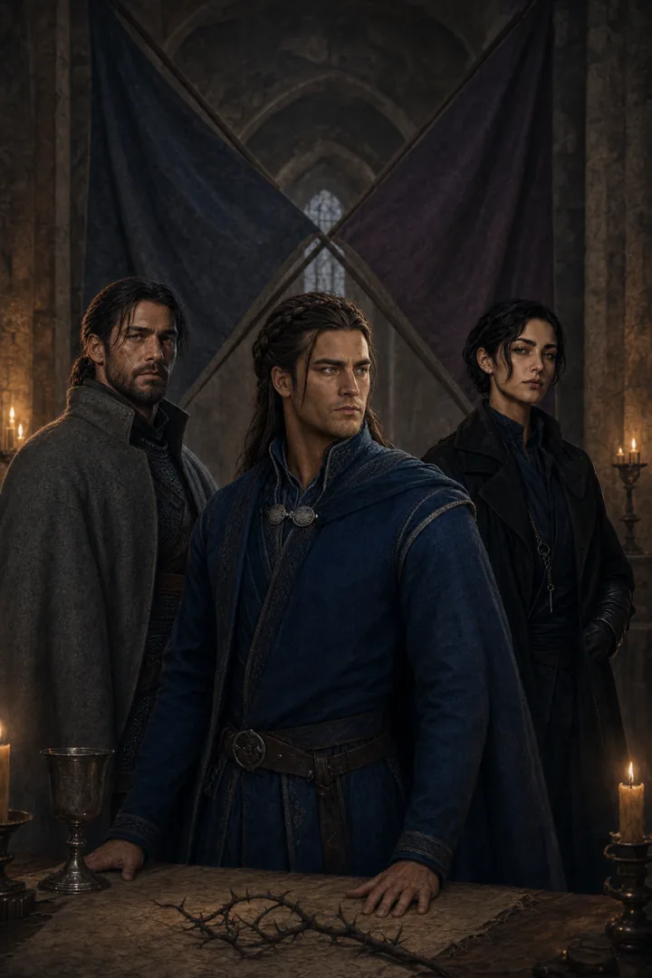 The Thorn Accord — original story cover with its main characters